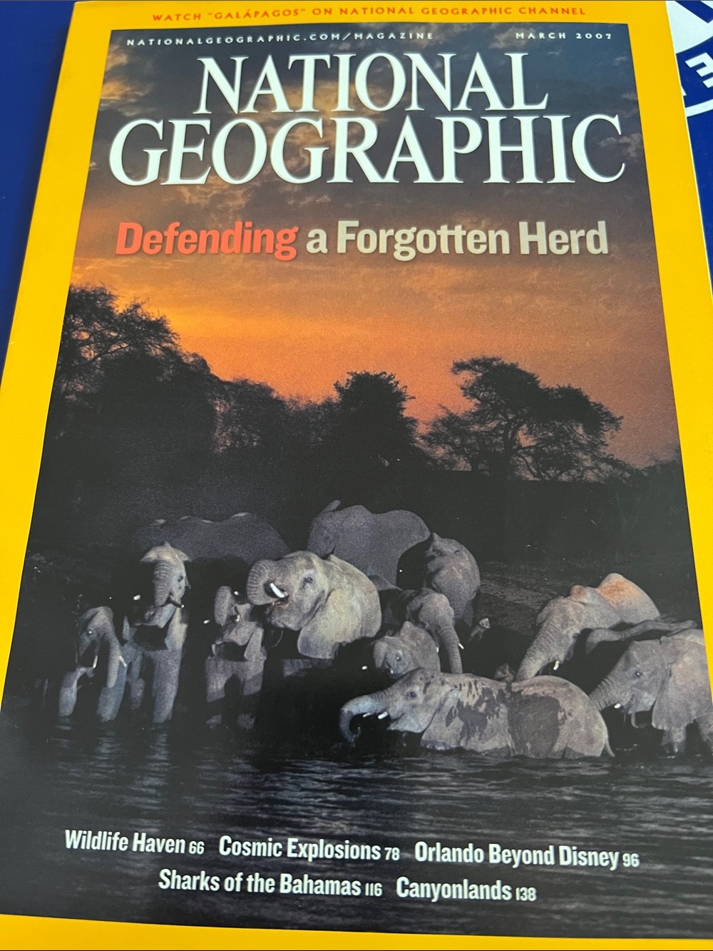 Vintage National Geographic Magazine March 2007
